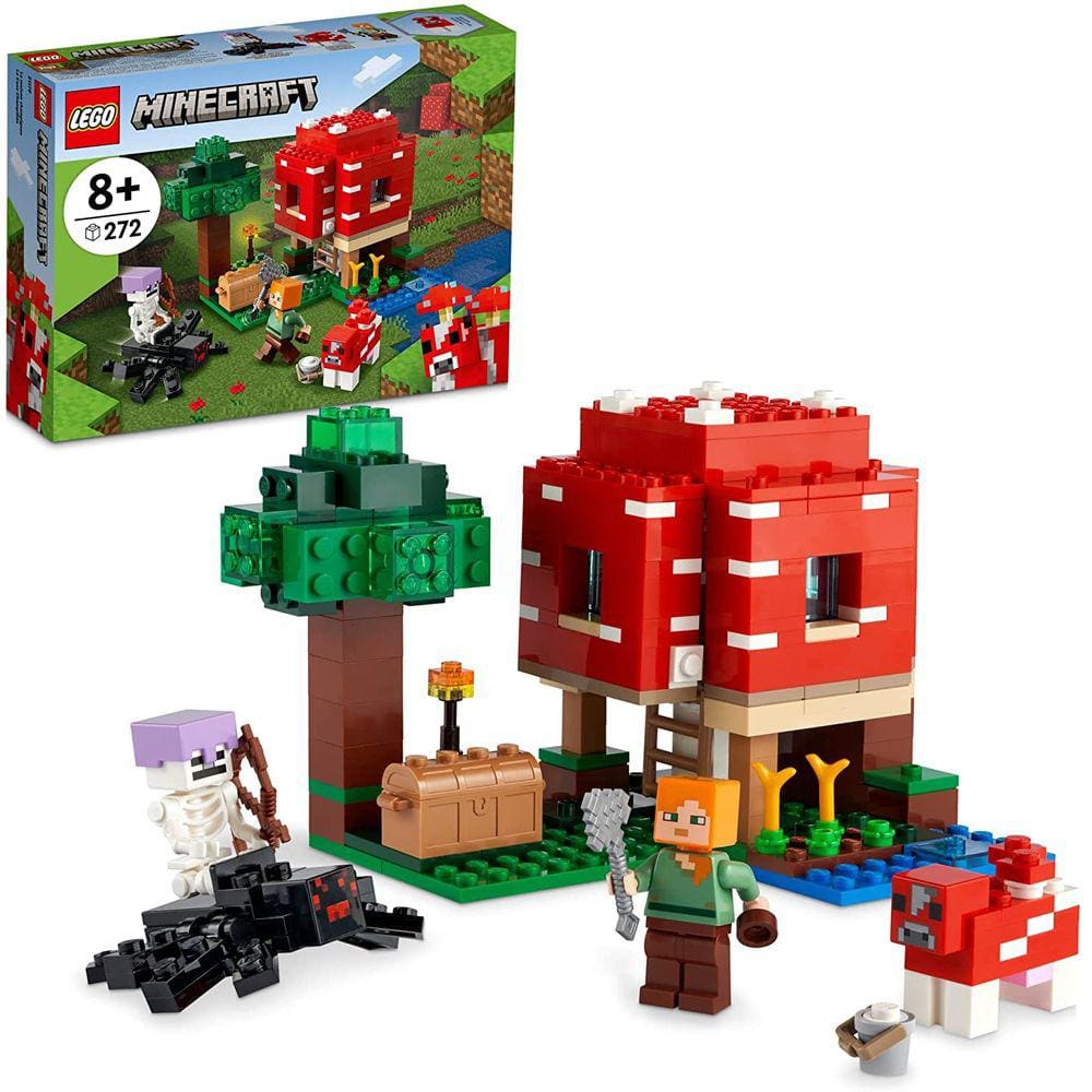 LEGO Minecraft - A Casa do Axolotl - 242 Peças - 21247 - Conjunto