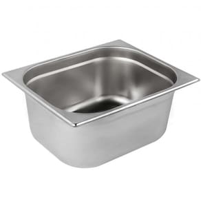 Kit 2 Cubas Gastronomica Inox 1/2X150mm Com Tampas Brasinox