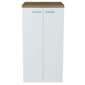 Armário Multiuso com 02 Portas e 03 Prateleiras Internas Toq 1400 Olmo/Branco Artany