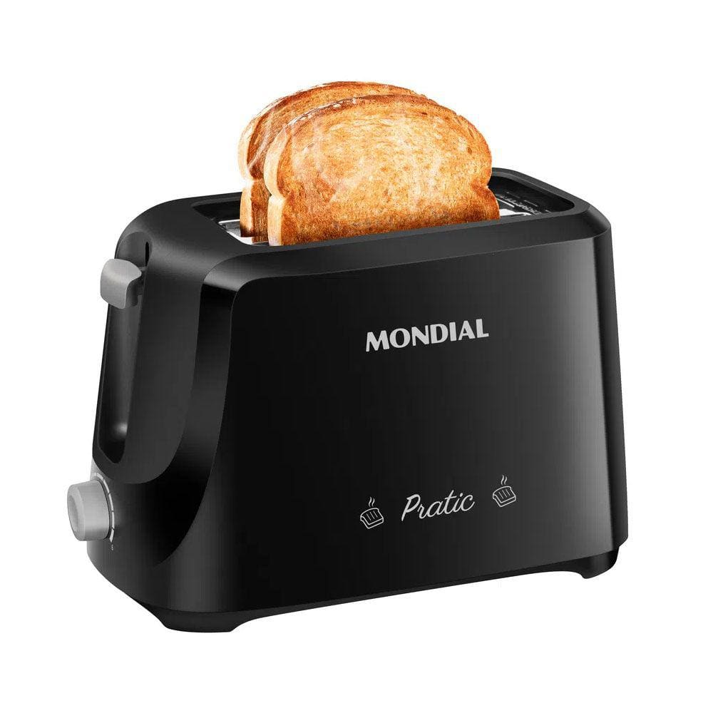 Torradeira de Pães Pratic Mondial T-18 Preta 600W 110v