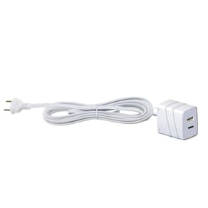 Extensão Cabo Prolongador Tomada Usb A+C 3A 3m - Force Line