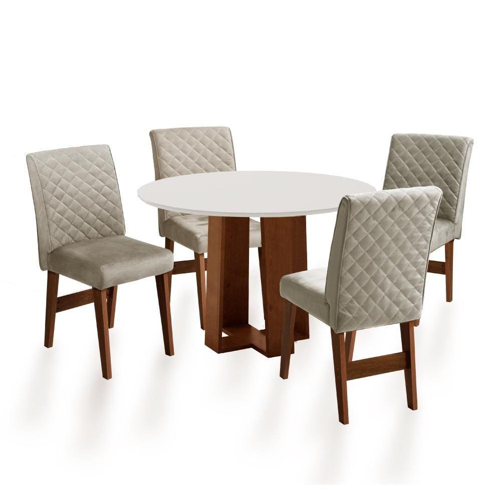 Mesa De Jantar Com Quatro Cadeiras Mesa 70x70 Atacado