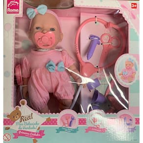 Boneca Bebezinho Real - Primeiros Cuidados Menina - Roma