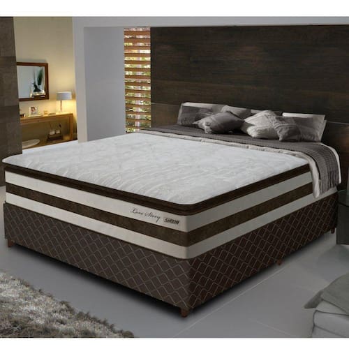 Conjunto Box Casal 138 cm com Pillow Top Love Story  é boa?