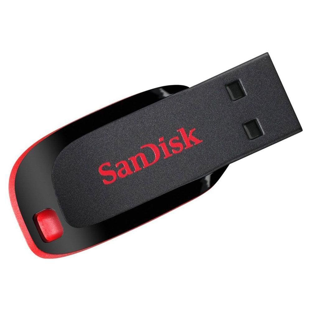 Pen Drive 128 Gb Sandisk Cruzer Blade Sdcz50-128G-B35 Preto