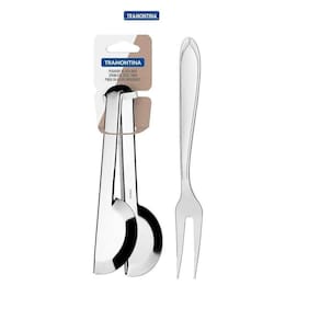 Kit Churrasco em Aço Inox Laguna 2 peças Garfo e Pegador Tramontina