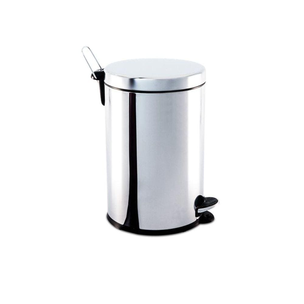 Lixeira inox com pedal e balde Brinox
