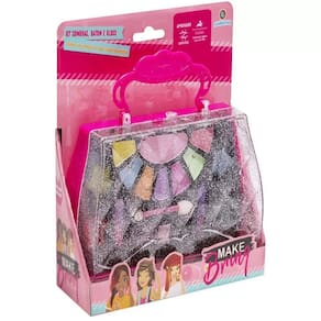 Kit Maquiagem Infantil Antialérgica Com Estojo Makebrinq
