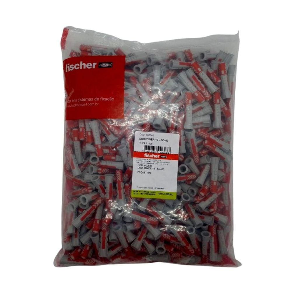 Bucha 10 Fischer Duopower Pacote 400 Un