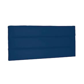 Cabeceira Painel La Italiana Solteiro 90cm Suede Azul Marinho
