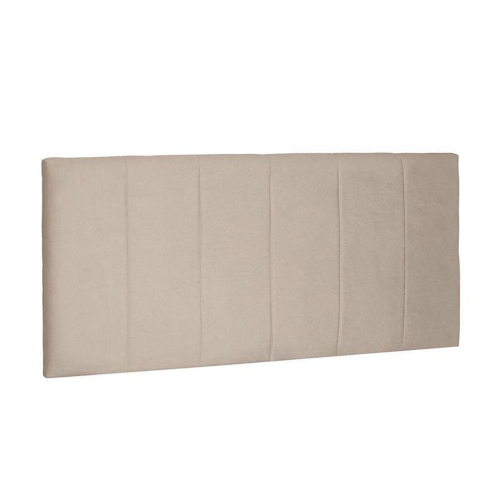 Cabeceira Painel Arizona Solteiro 90cm Suede Bege