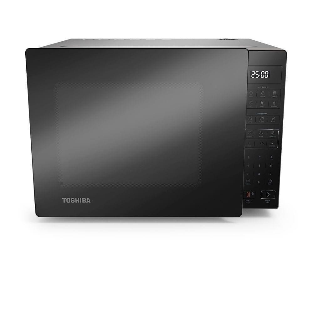 Micro-ondas Toshiba  35 Litros Cinza com Porta Preta EM35PB(GR) – 220 Volts - 220V