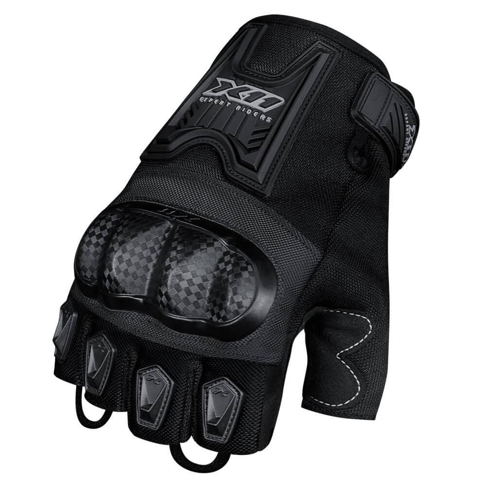 Luva Meio Dedo Blackout 2 X11 Moto Motoqueiro Bike Motoboy