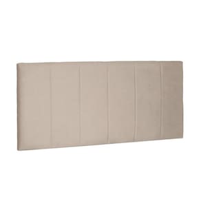 Cabeceira Painel Arizona Solteiro 90cm Suede Bege
