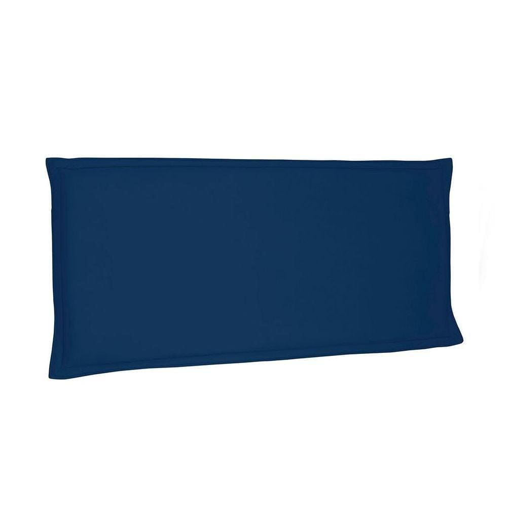 Cabeceira Painel Garden Solteiro 90cm Suede Azul Marinho
