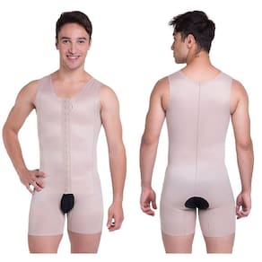 Cinta Masculina Pós Cirúrgica Operatório Cirúrgico Ginecomastia Abdominoplastia Lipoaspiração Short Regata Fecho Frontal