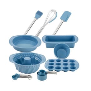 Kit Confeitaria 21 Peças Aço Inox E Silicone - Set Importado
