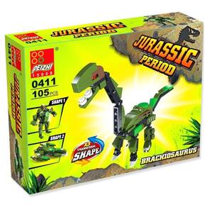 Blocos De Montar Cyber Dino - Brinquedo - Brachiosaurus - Jurassic Period