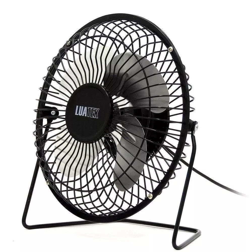 Ventilador De Mesa Mini 4¨ Com Suporte De Ferro Usb