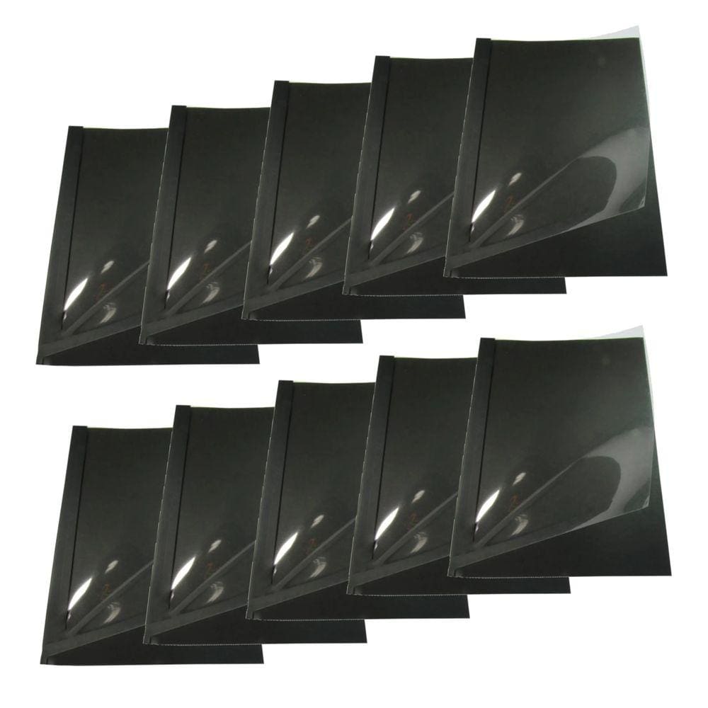 Kit 10 Capas Encadernação Térmica Até 30 Folhas A4 Preta