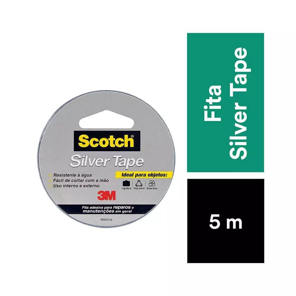 Fita Silver Tape Scotch 3m 45mmx5m