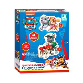 Quebra-Cabeça Progressivo Patrulha Canina - Nig Brinquedos