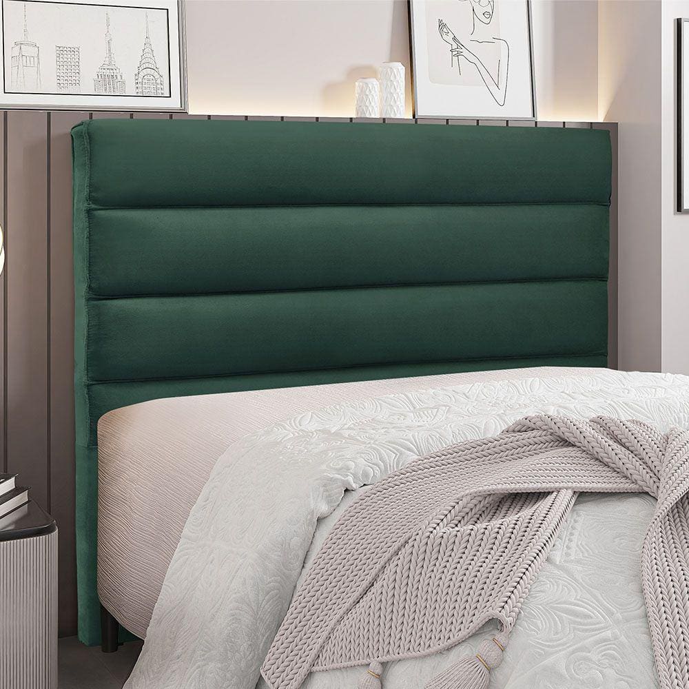 Cabeceira Para Cama Box Casal La Italiana 140cm Veludo - SSX Multicoisas