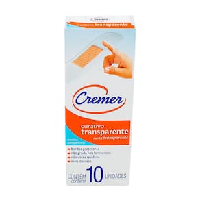 Curativo Cremer Transparente com 10 Unidades