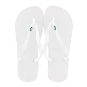 Sandálias Havaianas Brasil Branco Tamanho 39/40 1 Par