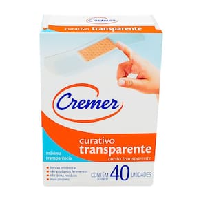 Curativo Cremer Transparente com 40 Unidades