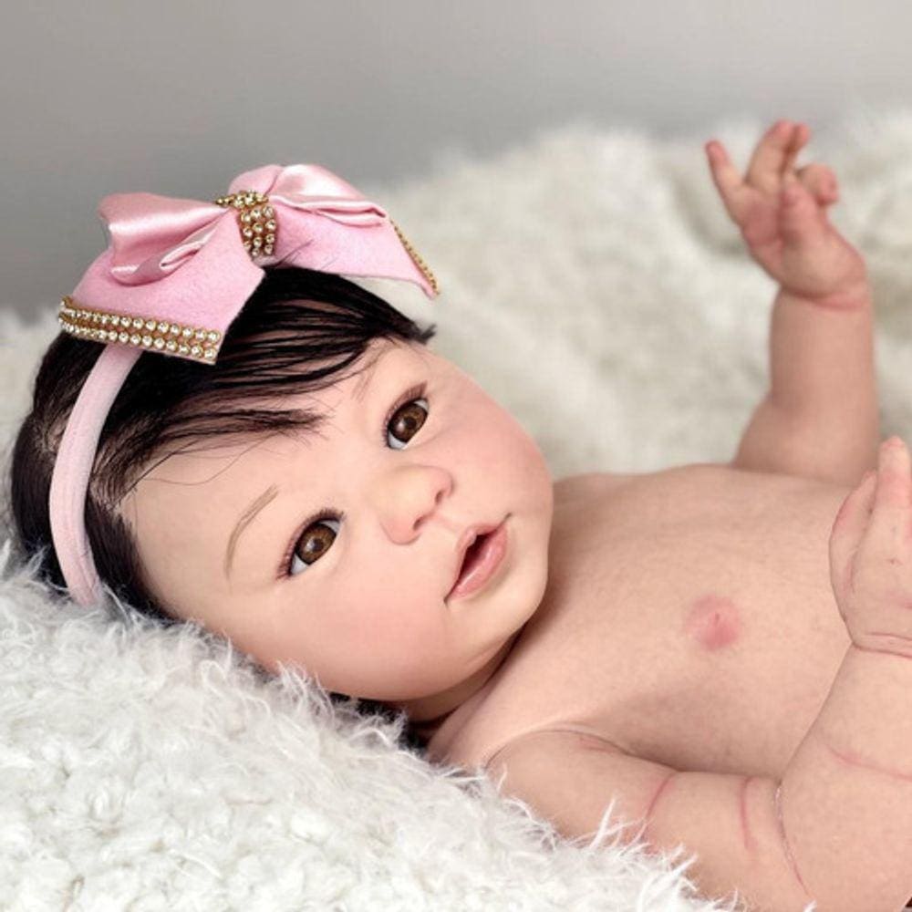 Bebe Reborn Princesa Kilyn Silicone Toma Banho