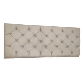 Cabeceira Painel Capitonê Casal 1,40m Jade Suede Bege