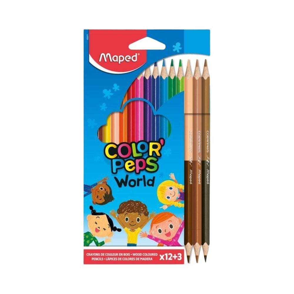 Lápis De Cor Color Peps 3 Lápis Duo - Maped