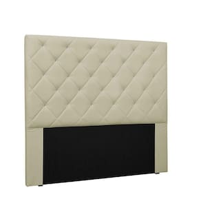 Cabeceira Tania Cama Box Casal 140 Cm Corino Bege
