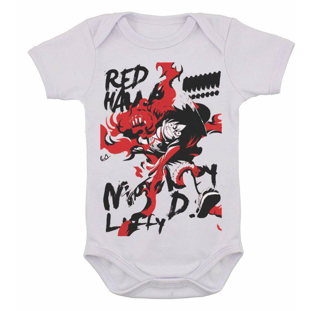 Body Infantil Luffy One Piece  Roupa Infantil para Bebê Casa