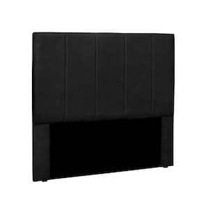 Cabeceira Arizona Cama Box Solteiro 90Cm Corino Preto