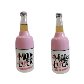 Kit 2 Porta Cerveja Long Neck/ Lata Miga Sua Loca