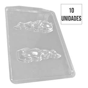 Forma de Silicone Coelho Braços Cruzados - 4cm x 11,4cm - 10 Un
