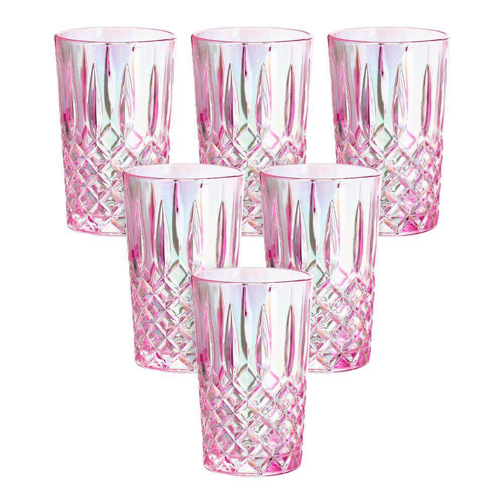 Jogo de Copos de Vidro Lumini 380ml - Casambiente