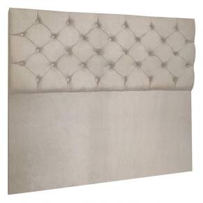 Cabeceira Capitonê Casal 1,40m Jade Suede Cor Bege