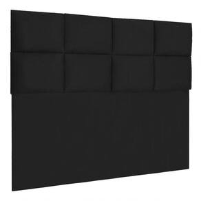 Cabeceira Modulada Queen 1,60m Lorena Suede Cor Preto