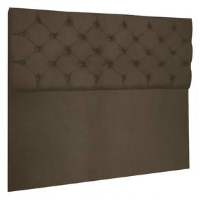 Cabeceira Capitonê King 1,95m Jade Suede Marrom