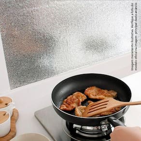 Kit 4 Adesivos Para Parede Aluminio 40Cmx5M