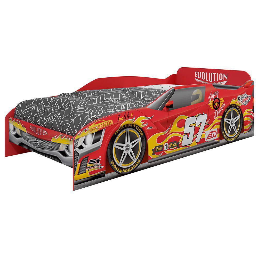 Cama Carro de Corrida Joy Vermelho Infantil - Camicado