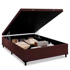 Cama Box Baú Casal 1AColchões Preto 41x138x188
