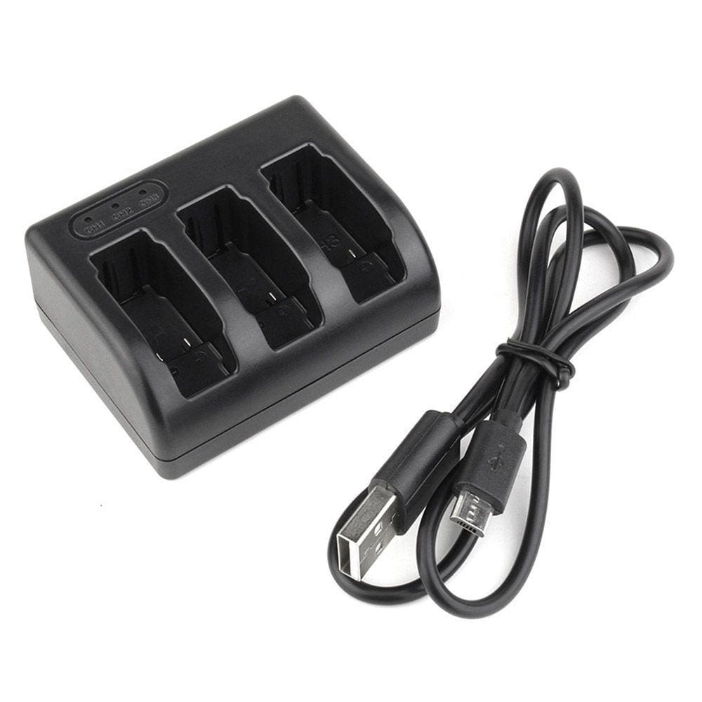 Carregador Triplo GoPro Hero 5, 6, 7, 8