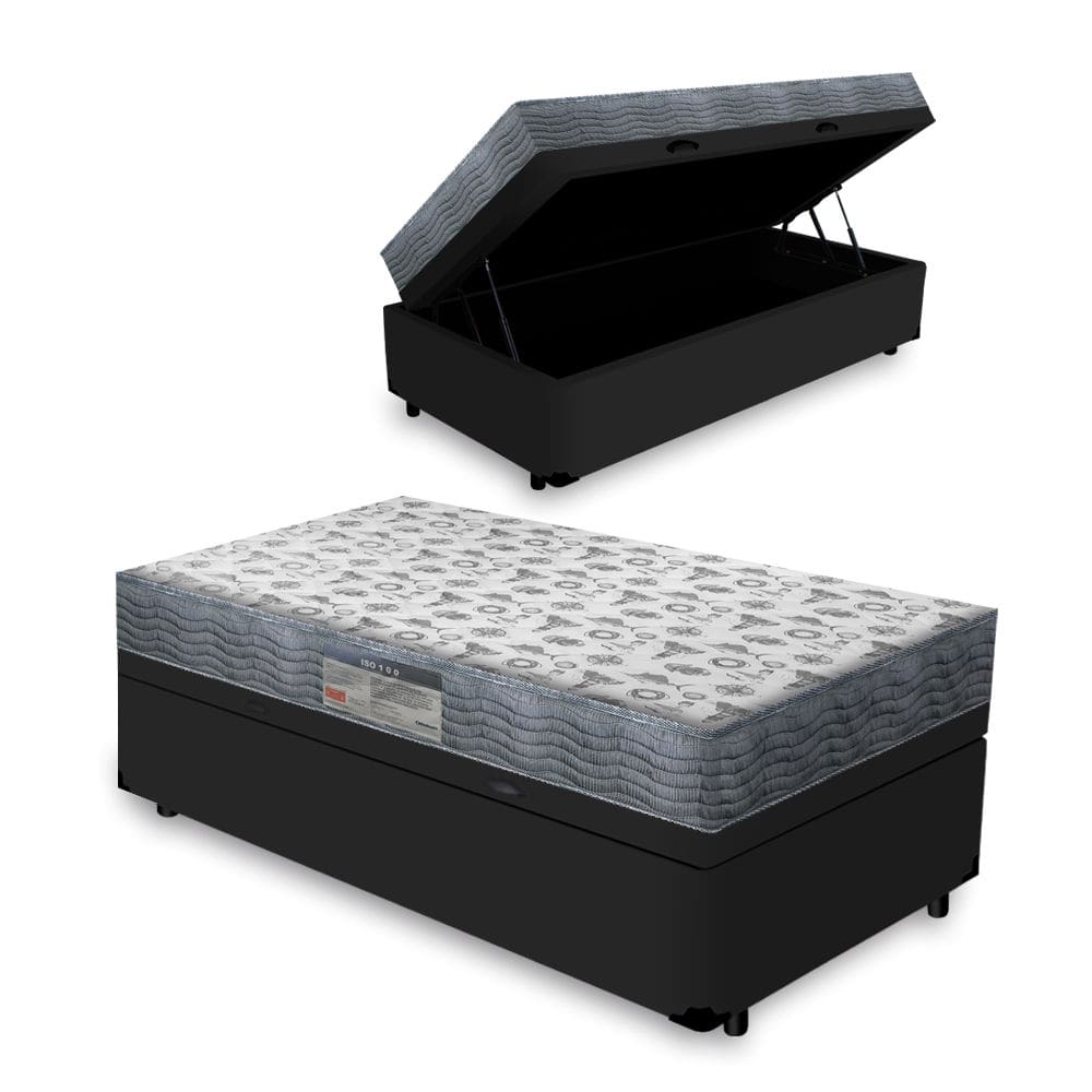 Cama box bau com colchao ortopedico | Casas Bahia
