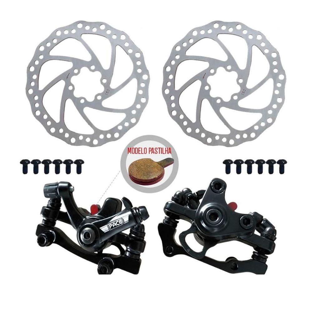 Freio A Disco Mecânico Paco Diant./Tras. Com Rotor 160Mm