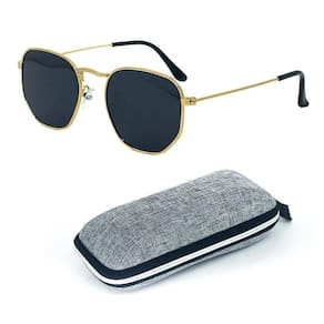 Óculos De Sol Hexagonal Lentes Uv400Feminino Masculino