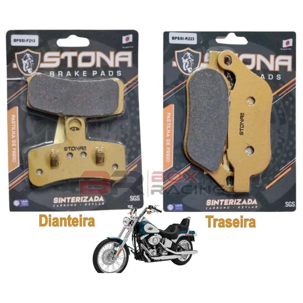 Kit pastilha freio D/T FXSTC Softail Custom/Delux 1584 2008